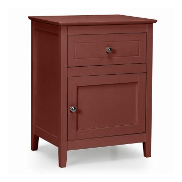Bedside table, with drawer and cabinet, 48.26 × 63.5 × 38.1 cm