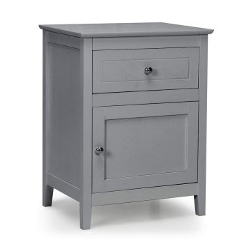 Bedside table, with drawer and cabinet, Multicolored, 48.26 × 63.5 × 38.1 cm