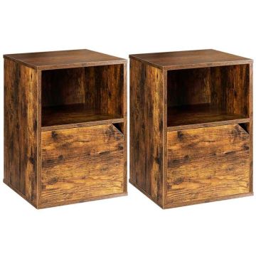 Set of 2 bedside tables, 40 × 59 × 40 cm