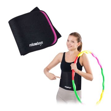Neoprēna vidukļa josta Relaxdays 10041726_58, M izmērs, 25 × 90 cm