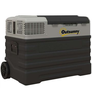 Nešiojamas kompresorinis šaldytuvas, 56 l, -20℃ iki 20℃, 69x43x54 cm, juodas/pilkas