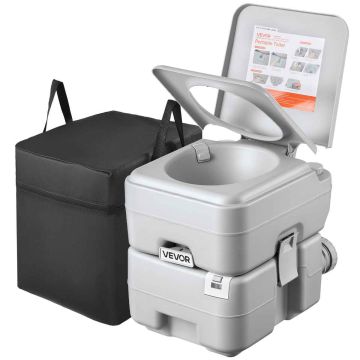 Pārnēsājams tualete VEVOR Air pump20L, 20 l atkritumu tvertne, 43,5 × 35,5 × 43 cm