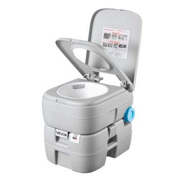 Pārnēsājamais tualete VEVOR Air pump30L, 30 l atkritumu tvertne, 530 × 400 × 455 mm