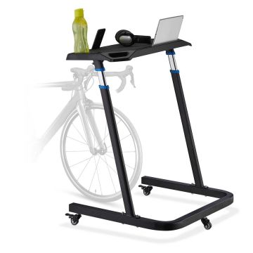 Klēpjdatora galds Relaxdays 10033767.0, regulējams augstums, Melns, 73,5 × 125 × 64,5 cm