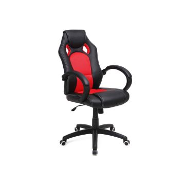 Spēļu krēsls OBG56BR, melns/sarkans