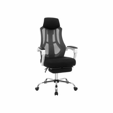 Biroja krēsls OBN056W01, balts/pelēks