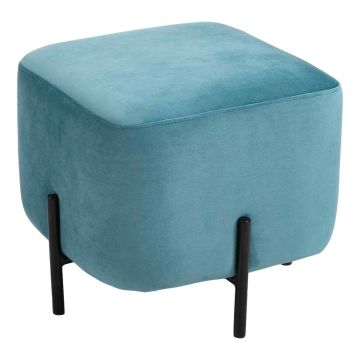 Pufs Homcom 44,5x44,5x41,5cm, baltas/melnas krāsas