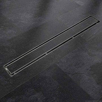 Линейный дренажный желоб Befliesbar из нержавеющей стали с сифоном, 120 см.
