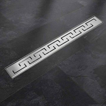 Линейный дренажный желоб Befliesbar из нержавеющей стали с сифоном, 100 см.