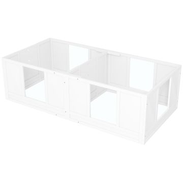 Suņu aploks PawHut 164x80x48cm, balts
