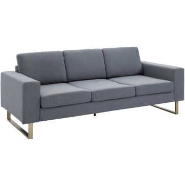 Dīvāns Homcom 200x82x78cm, tumši pelēkas krāsas