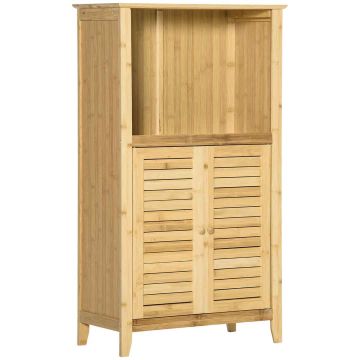 Vannas istabas skapis Homcom 50x25,5x92cm, gaiši brūnā krāsā