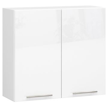 Навесной кухонный шкаф OLIWIA, 2 дверцы, Белый, 80 × 72 × 30 см