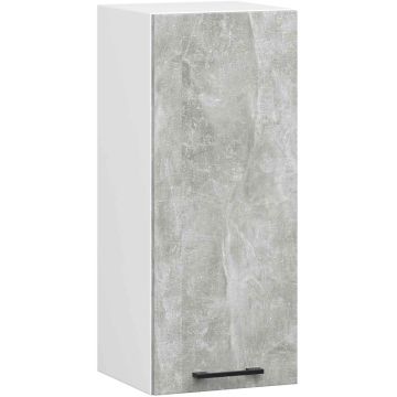 Навесной кухонный шкаф OLIWIA W30 H720, Белая/серая, 30 × 72 × 30 см