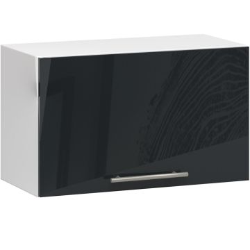 Навесной кухонный шкаф OLIWIA W60OK, белый/серый, 60 × 29 × 30 см