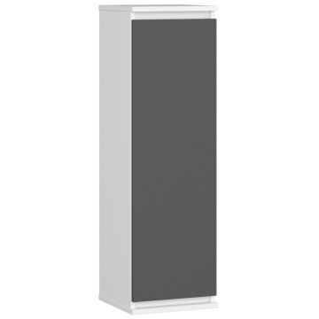 Навесная витрина W30 CLP, 1 дверца, 3 полки, белая/серая, 30 × 99 × 30 см