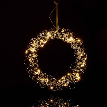 Piekarināms LED gaismas aplis Relaxdays, Sudraba, Ø 30 × 4 cm