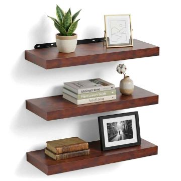 Piekaramie sienas plaukti Relaxdays 10052695_8411, 3 gab, 50 × 4 × 23 cm