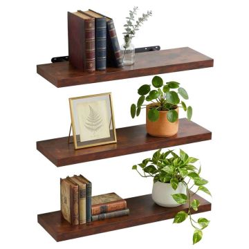 Piekaramie sienas plaukti Relaxdays 10052695_8412, 3 gab, 100 × 4 × 23 cm