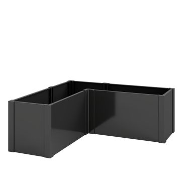 Paaugstināta dobe, 562 l, Melna, 150 × 150 × 55 cm