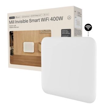 Paneļu sildītājs „Mill“ PA400WIFI4, 400 W, Balta, 49,2 × 38,4 × 8,6 cm