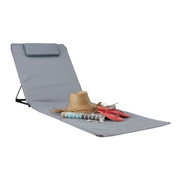 Пляжный коврик Relaxdays 10023465_111, XXL, 3 подушки, 60 × 4 × 195 см