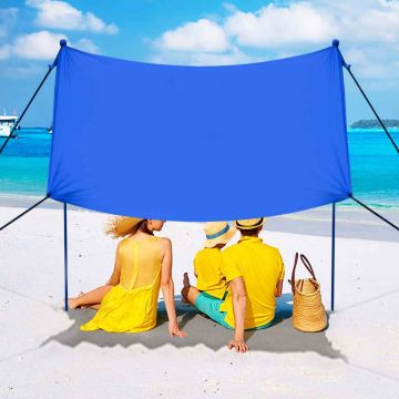 Beach Gazebo, Blue, 210 × 210 cm
