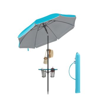 SONGMICS GPU0080Q01 Beach Umbrella, 30° Tilt
