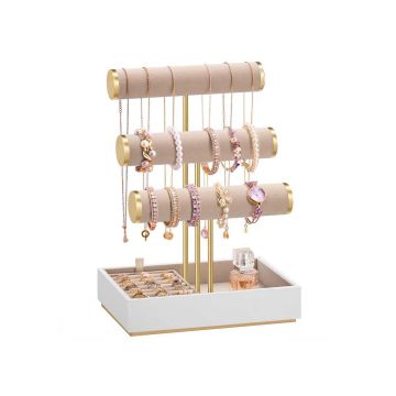 SONGMICS Jewelry Holder, 3 Bracelet Spaces, 22 × 29.6 × 15 cm