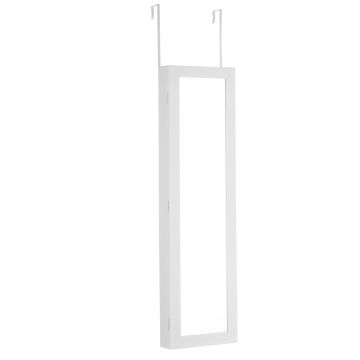 Jewelry cabinet, 50 places for rings, 5 shelves, black, 30 × 129.5 × 8.5 cm