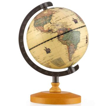 World Globe, 15.2 × 15.2 × 21.6 cm