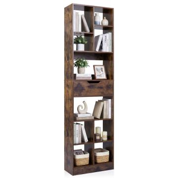 Freestanding bookcase, With drawer, 50 × 180 × 24 cm