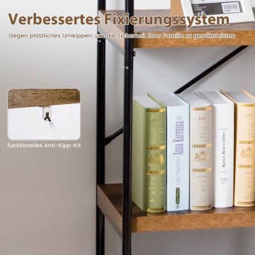 Freestanding shelf, Open shelves, Brown, 78.74 × 35.56 × 160.02 cm