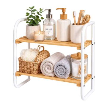 Brīvi stāvošs plaukts Relaxdays 10053888_1510, 2 atvērti plaukti, 43 × 45 × 21 cm
