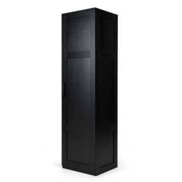 Freestanding cabinet, 4 shelves, Black, 40 × 150 × 37.5 cm