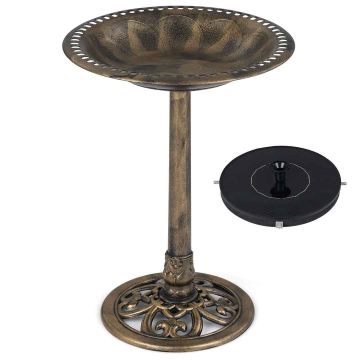 Bird feeder with solar fountain, 2 in 1, 50 × 50 × 72 cm