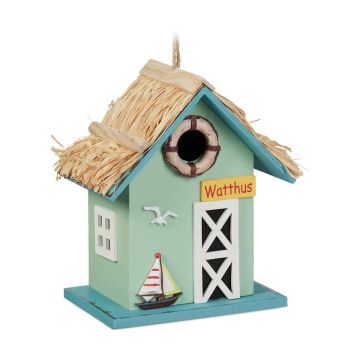 Домик для птиц Relaxdays 10044510.0, Со встроенной петлей, 19 × 24,5 × 13,5 см