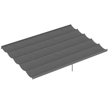 Lapenes nojume, 4 × 3 m, 10 drenāžas atveres, Pelēka, 350 × 260 cm