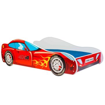 Bērnu gulta Car II ar matraci 150 cm x 74 cm x 44 cm, automašīna 4x4
