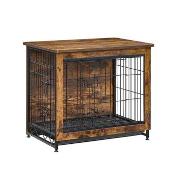 Клетка для собак 69x51x60 см., черно-коричневая