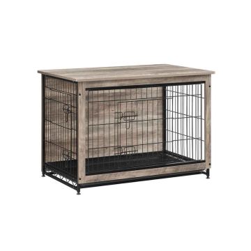 Клетка для собак 98x65x68 см., коричнево-черная
