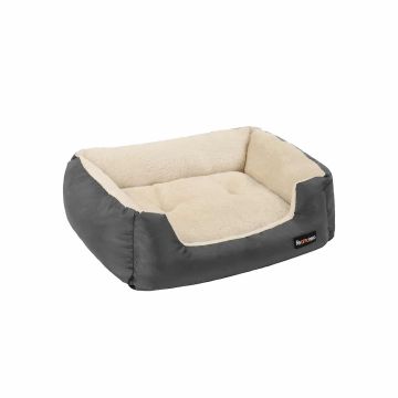 Suņu gulta 65 x 55 x 20 cm ar apgriežamu spilvenu PGW003G01