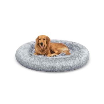 Лежанка для собак Fluffy 120 см, светло-серая