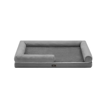 Лежанка для собаки 135x107x25см, светло-серая