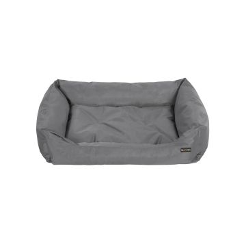 Лежанка для собаки с бортиком 100 x 70 x 28 см, черная