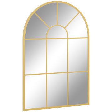 Spogulis Homcom 91x2x60cm, zelta krāsā