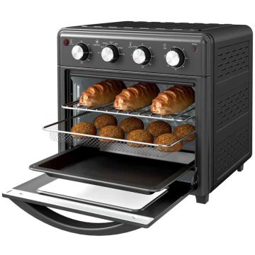 Mini krāsns Homcom 43x39x39cm, melnas krāsas