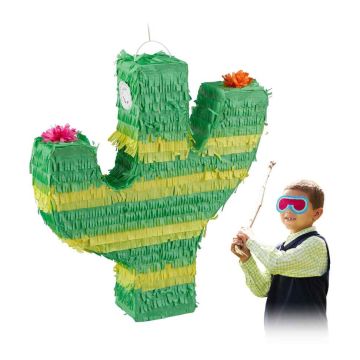 Piñata Relaxdays, 1 gab, Zaļa, 40 × 45 × 9 cm