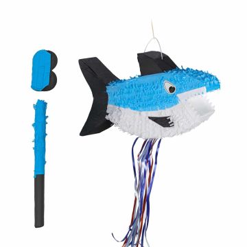 Piñata Relaxdays, haizivs formas, 50,5 × 29 × 10 cm