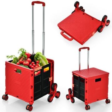Shopping trolley, 3 wheels, 48 ​​× 50 × 105 cm